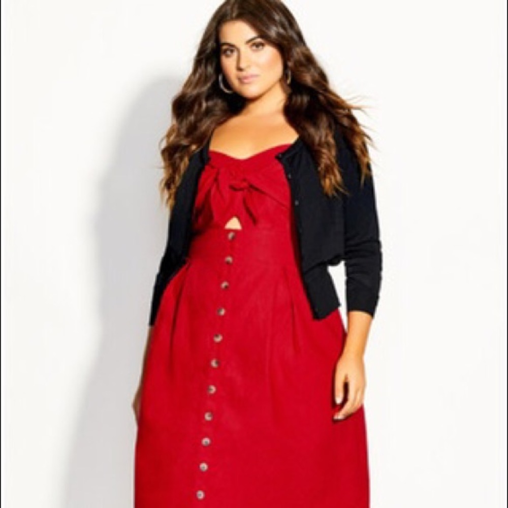City Chic Black Cardi Size 20